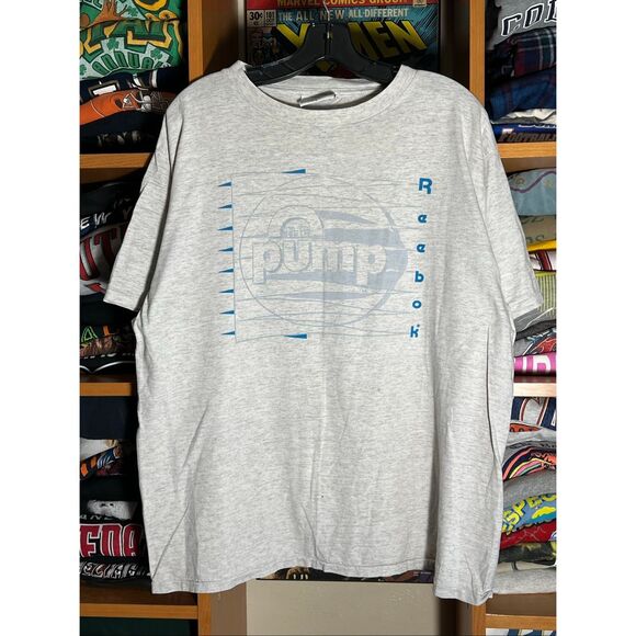 Vintage 90s Reebok The Pump Single Stitch Tee - Picture 1 of 6
